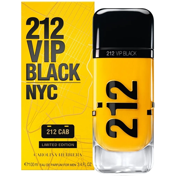 Carolina Herrera 212 CAB VIP Black NYC Men Limited Edition 100ml EDP